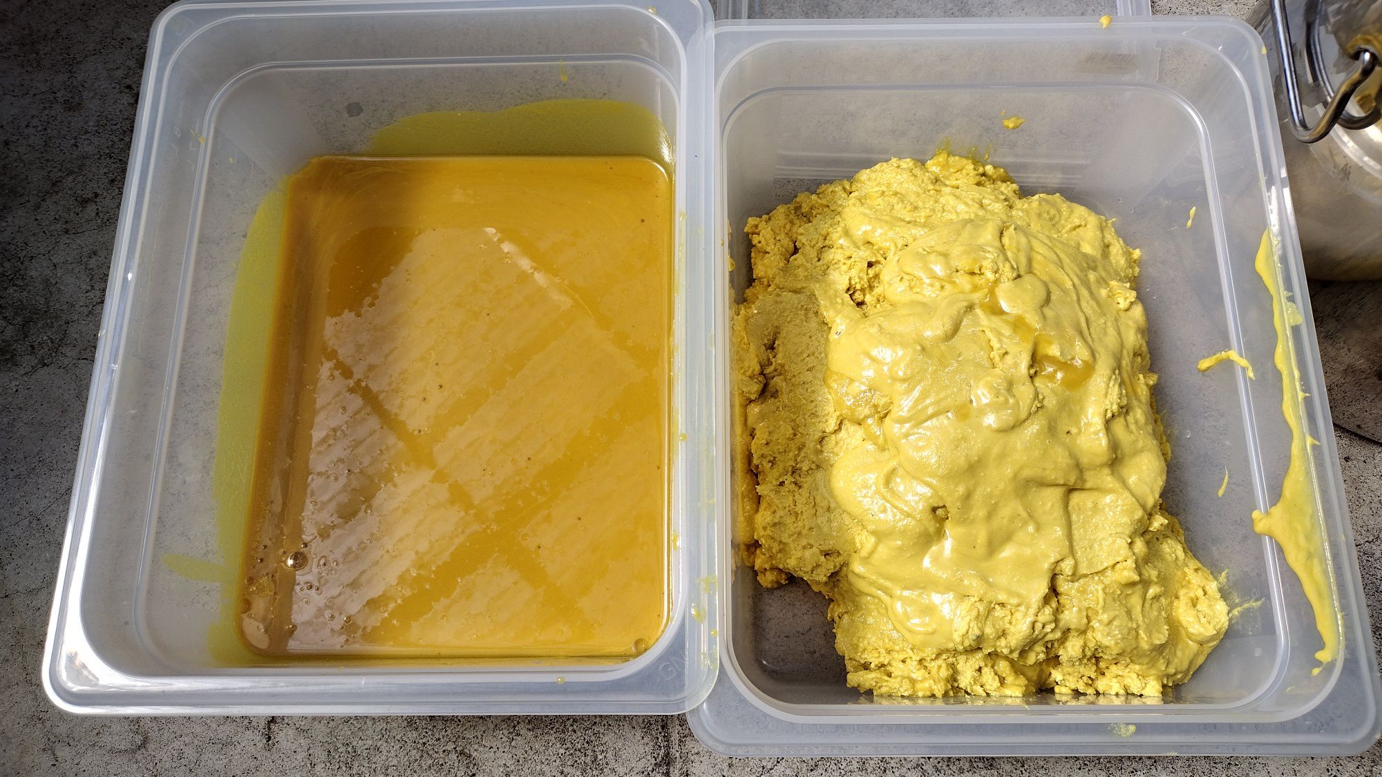 Thirty percent supercritical CO2 kava extract shown as paste and oil phases