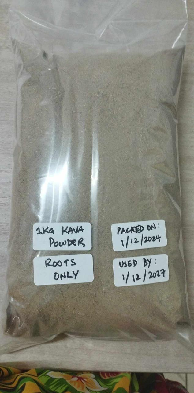 One kilogram lateral-root kava powder in pack form